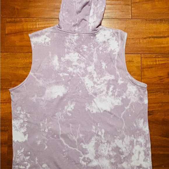 Under Armour Project Rock Terry Purple Sleeveless Hoodie size XL - Picture 5 of 5